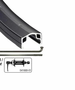 Other Wheel Shop, Alex Z1000/ Shimano Tourney HB-TX505 27.5'', Wheel, Front, 27.5'' / 584, Holes: 36, QR, 100mm, Rim And Disc Center Lock