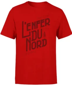 By IWOOT L'enfer Du Nord Men's Red T-Shirt