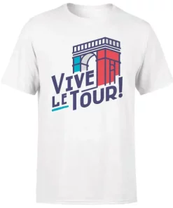 By IWOOT Vive Le Tour Men's White T-Shirt