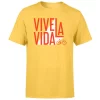 No Brand Vive La Vida Men's Yellow T-Shirt