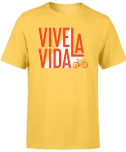 No Brand Vive La Vida Men's Yellow T-Shirt