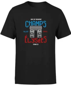 The Broom Wagon Champs Elysees Men's T-Shirt - Black