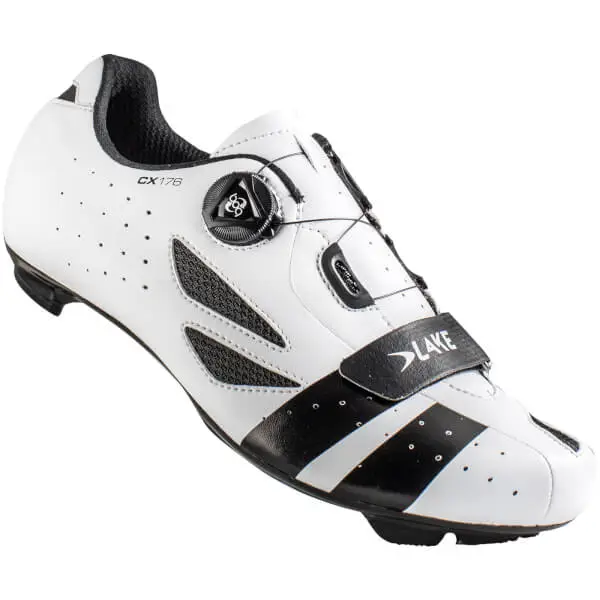 Lake CX176 Road Shoes - White/Black 2 Lake CX176 Road Shoes - White/Black - Image 2
