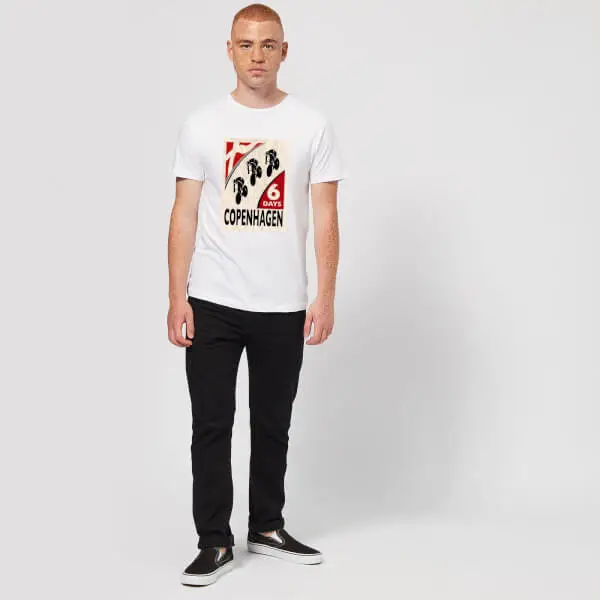 Mark Fairhurst Six Days Copenhagen Men's T-Shirt - White 3 Mark Fairhurst Six Days Copenhagen Men's T-Shirt - White - Image 3