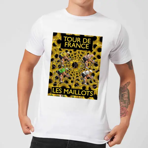 Mark Fairhurst TDF Les Maillots Men's T-Shirt - White 1 Mark Fairhurst TDF Les Maillots Men's T-Shirt - White