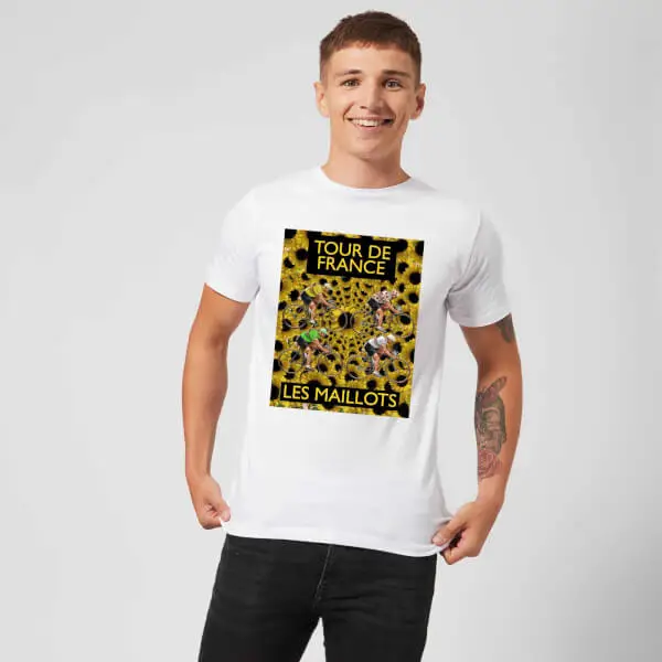 Mark Fairhurst TDF Les Maillots Men's T-Shirt - White 3 Mark Fairhurst TDF Les Maillots Men's T-Shirt - White - Image 3