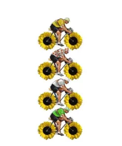 Alternative view of Mark Fairhurst Tournesol Riders Men's T-Shirt - White