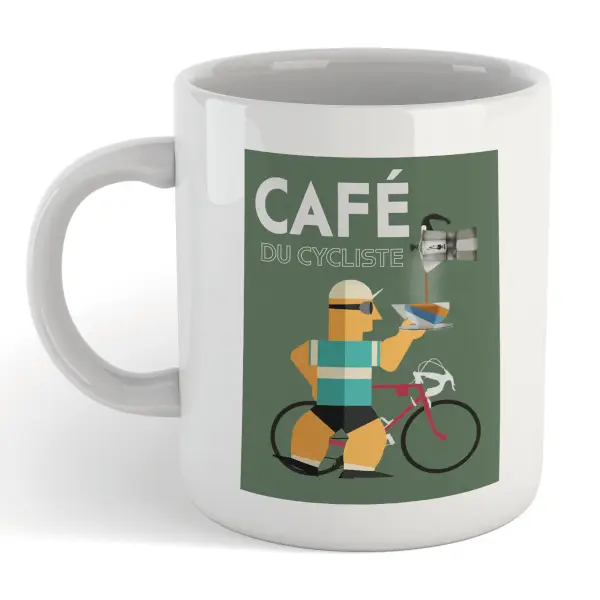 Mark Fairhurst Cafe Du Cycliste Mug 1 Mark Fairhurst Cafe Du Cycliste Mug