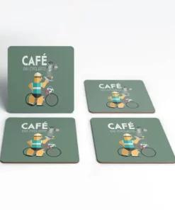 Decorsome Cafe Du Cycliste Coaster Set