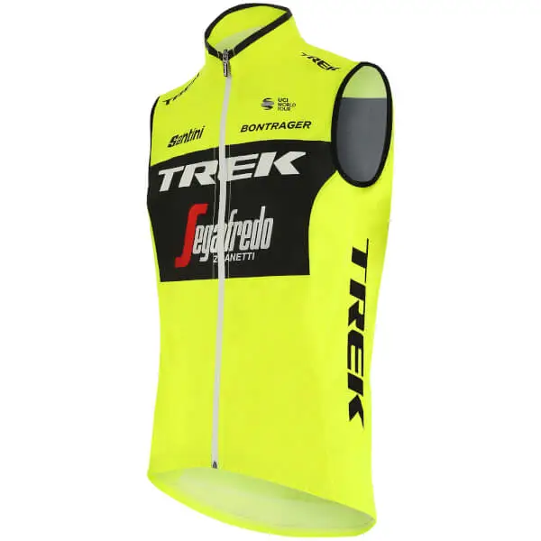 Santini Trek-Segafredo Training Fine Light Wind Vest - Image 2
