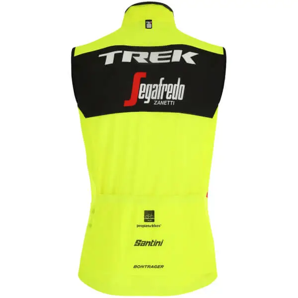 Santini Trek-Segafredo Training Fine Light Wind Vest - Image 3