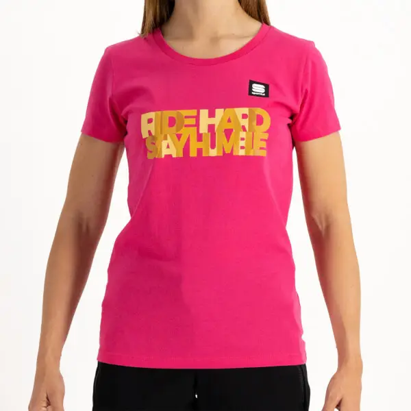 Sportful Women's Bora Hansgrohe Ride Hard Stay Humble T-Shirt 1 Sportful Women's Bora Hansgrohe Ride Hard Stay Humble T-Shirt