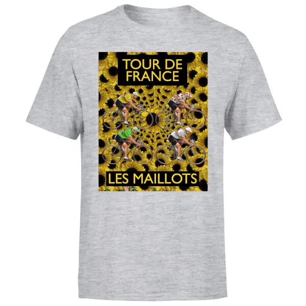 Mark Fairhurst TDF Les Maillots Men's T-Shirt - Grey 1 Mark Fairhurst TDF Les Maillots Men's T-Shirt - Grey