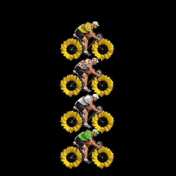 Mark Fairhurst Tournesol Riders Women's T-Shirt - Black 2 Mark Fairhurst Tournesol Riders Women's T-Shirt - Black - Image 2