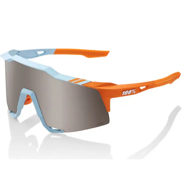 100% Speedcraft Sunglasses With HiPER Silver Mirror Lens - Soft Tact Two Tone 1 100% Speedcraft Sunglasses With HiPER Silver Mirror Lens - Soft Tact Two Tone