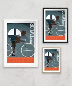 Alternative view of Little James Arnold Major Taylor Giclee Art Print