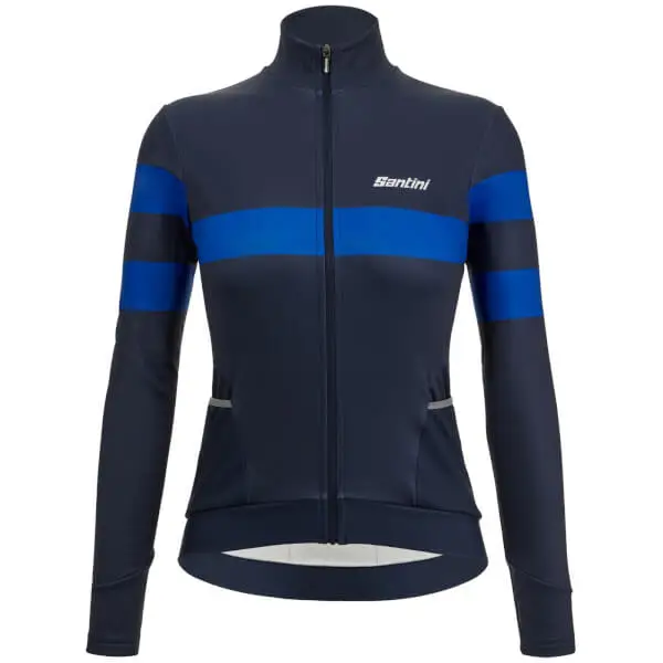 Santini Women's Coral Bengal Thermal Jersey 1 Santini Women's Coral Bengal Thermal Jersey