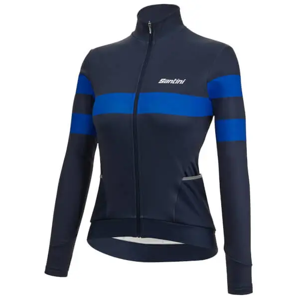 Santini Women's Coral Bengal Thermal Jersey 2 Santini Women's Coral Bengal Thermal Jersey - Image 2