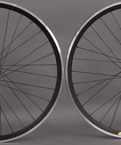 Velocity Deep V ALL BLACK Fixed Gear Track Bike Wheels Wheelset Singlespeed