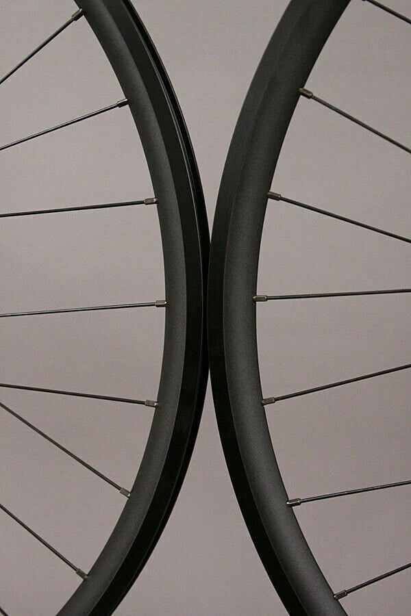 H Plus Son H + Son Archetype Black Rims Gran Compe Hubs Track Bike Fixed Gear Wheelset - Image 2