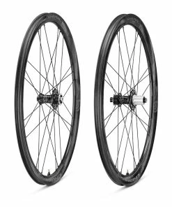 Campagnolo® Campagnolo, Shamal Carbon C21 Disc Brake, Wheel, Front And Rear, 700C / 622, Holes: 24/24, 12mm TA, F: 100, R: 142, Disc Center Lock, Campagnolo N3W, Set