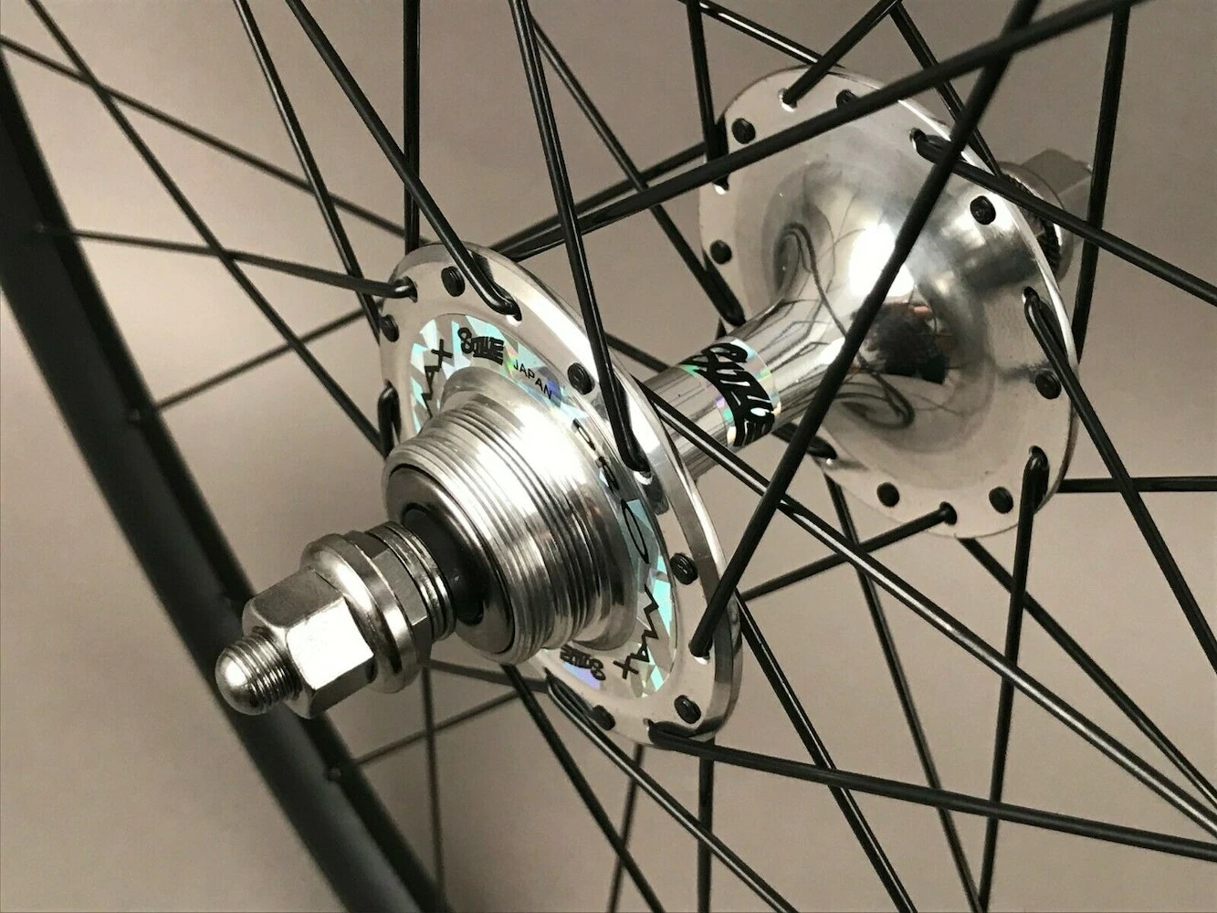 H Plus Son H + Son Archetype Black Rims Suzue Hubs Single Speed Track Bike Wheelset 36h - Image 6