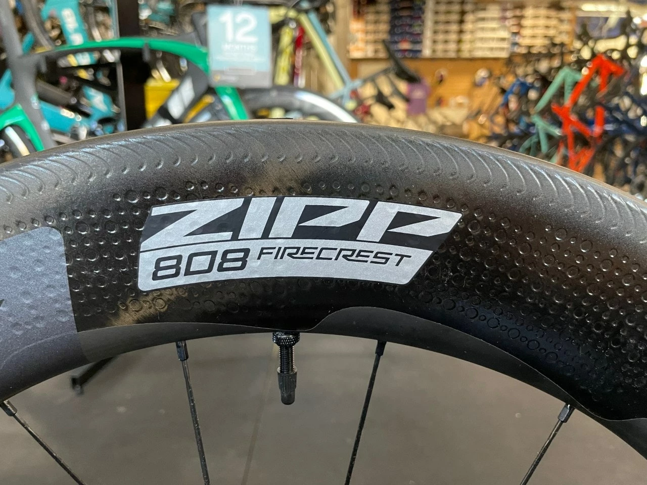 Zipp 808 Firecrest Carbon Tubeless Rim Brake Wheelset SRAM 10/11sp - Image 5