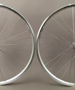 H Plus Son Archetype Polished SILVER 32h Fixed Gear Track Bike Wheelset