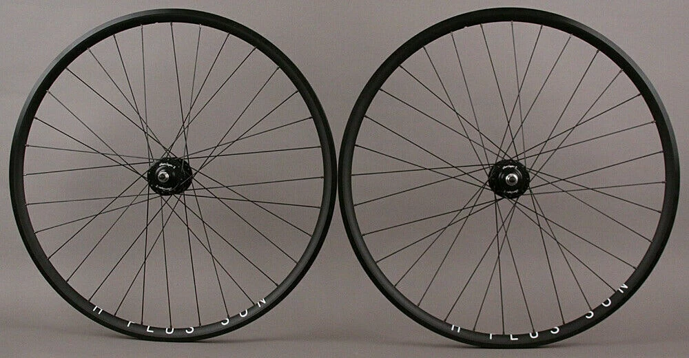 H Plus Son H + Son Archetype Black Rims Gran Compe Hubs Track Bike Fixed Gear Wheelset