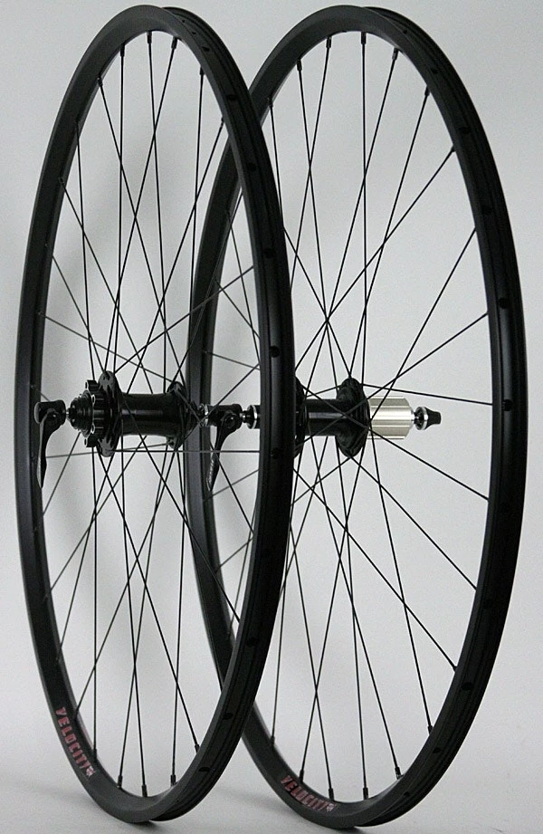 Velocity A23 Gravel CX Road Bike Disc Brake Wheelset QR Or Thru Axle Hubs - Image 2