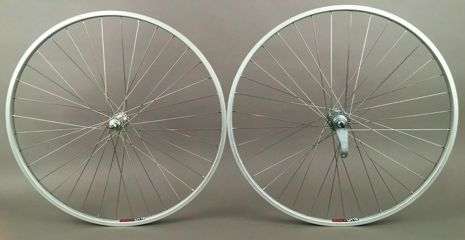 Sun Rims SUN CR18 SILVER 700 SINGLE SPEED ROAD BIKE WHEELSET Heavy Duty Coaster Brake Hub