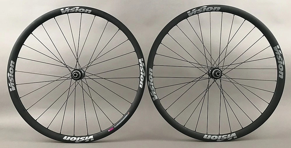 Vision Trimax Gravel CX Bike Wheelset Shimano Ultegra Hubs 12mm Thru Disc Brake