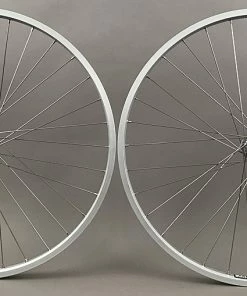 Sun Rims Sun Rhyno Lite 26" Silver Mountain Bike Wheels Shimano Hubs Rim Brake 8-11 Speed