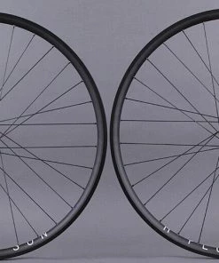 H Plus Son Archetype Black Rims Track Fixed Gear Bike Wheelset DT 3x Front Rear