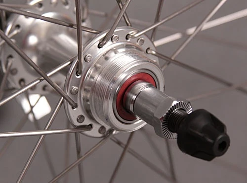 Sun Rims New Sun CR18 27" Silver Road Bike Wheelset Freewheel 126mm 5 6 7 Speed Freewheel - Image 4