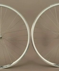 Velocity Silver Quill Rims Road Bike Wheelset Miche Hubs 9-12 Speed Campagnolo