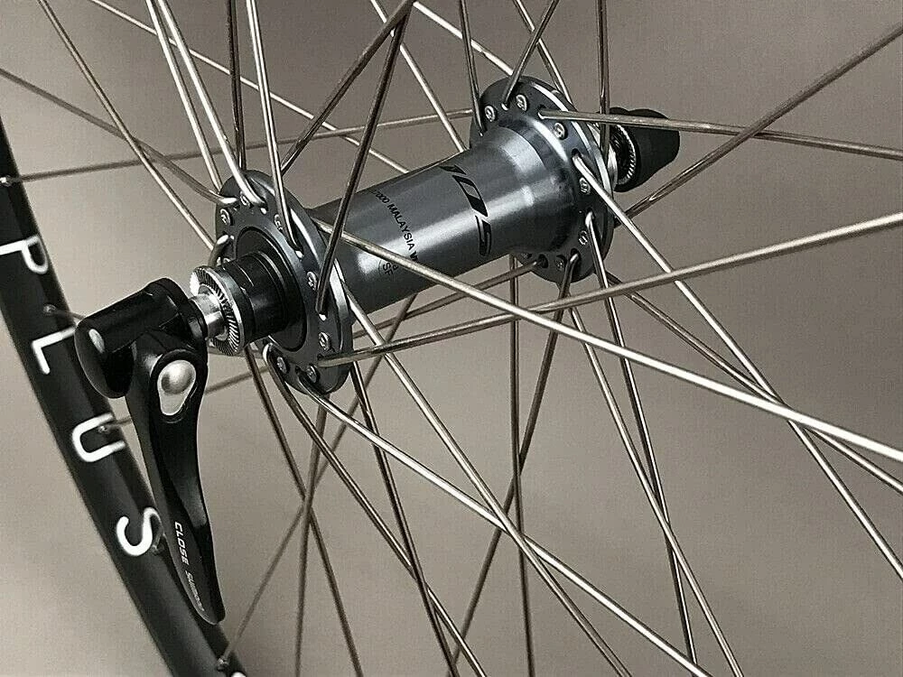 H Plus Son Archetype Black Rims Shimano 105 Hubs Road Bike Wheelset 36 Spoke - Image 4