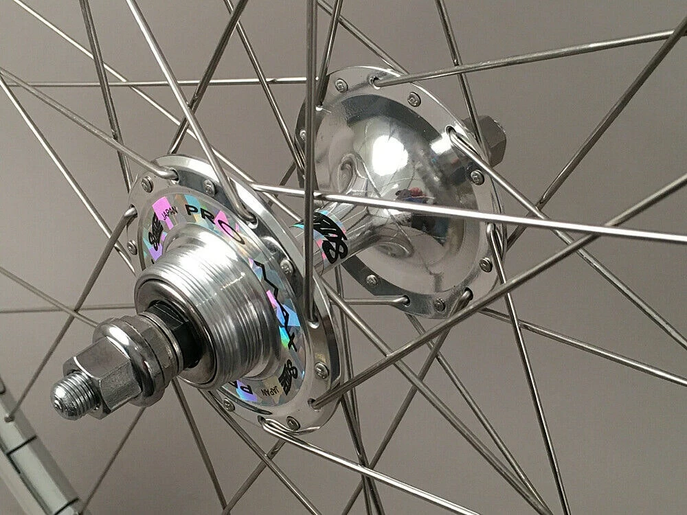 H Plus Son H + Plus Son Silver Archetype W/ 36h Suzue Track Hubs Wheelset 4 H Plus Son H + Plus Son Silver Archetype W/ 36h Suzue Track Hubs Wheelset - Image 4