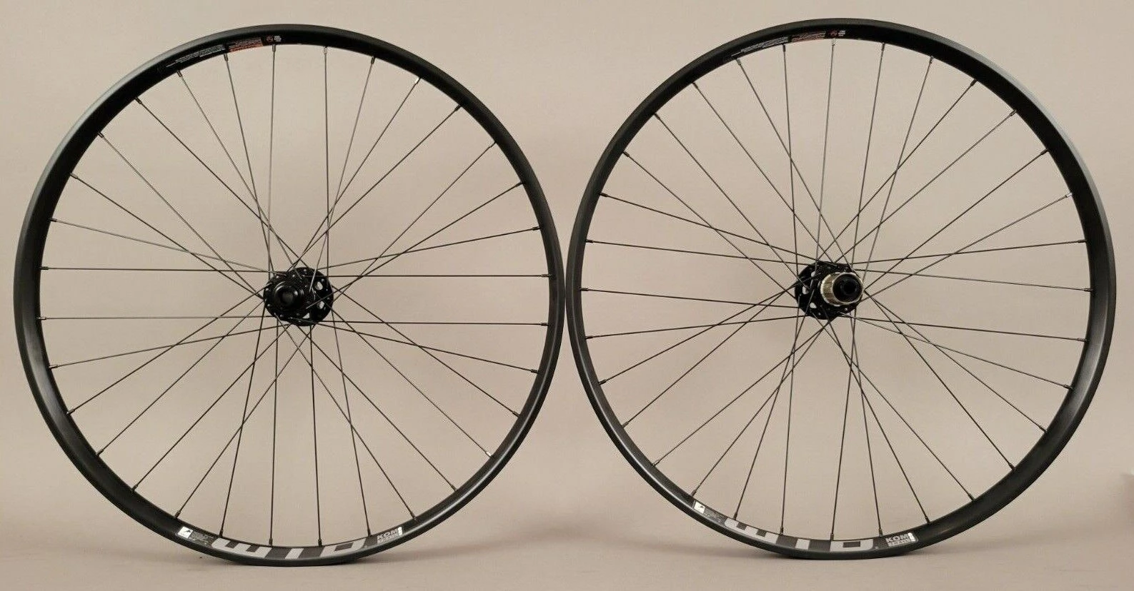 WTB KOM Trail I29 27.5" 650b GRAVEL Bike Wheelset Novatec Hubs 12X100 12X142
