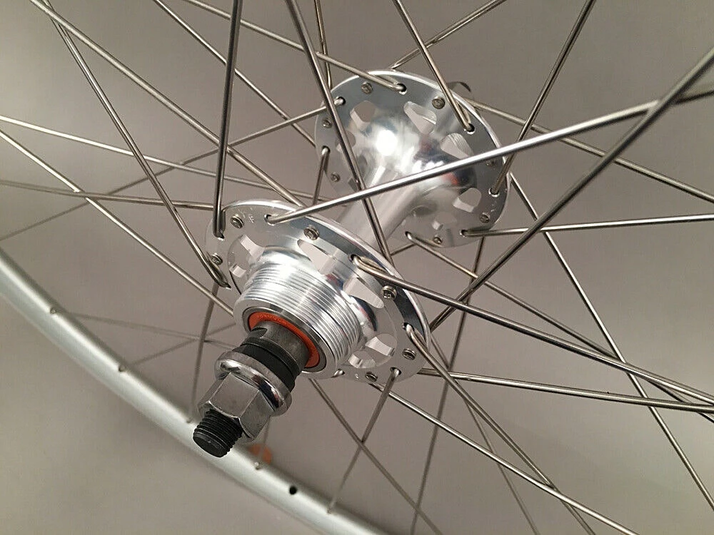 Alexrims Alex Rims DA22 Silver Fixed Gear Track Bike Wheels 32h SingleSpeed Formula Hubs - Image 6