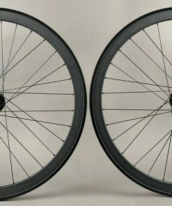 H Plus Son H Plus + Son Sl42 Black Fixed Gear Wheelset Suzue Promax Hubs