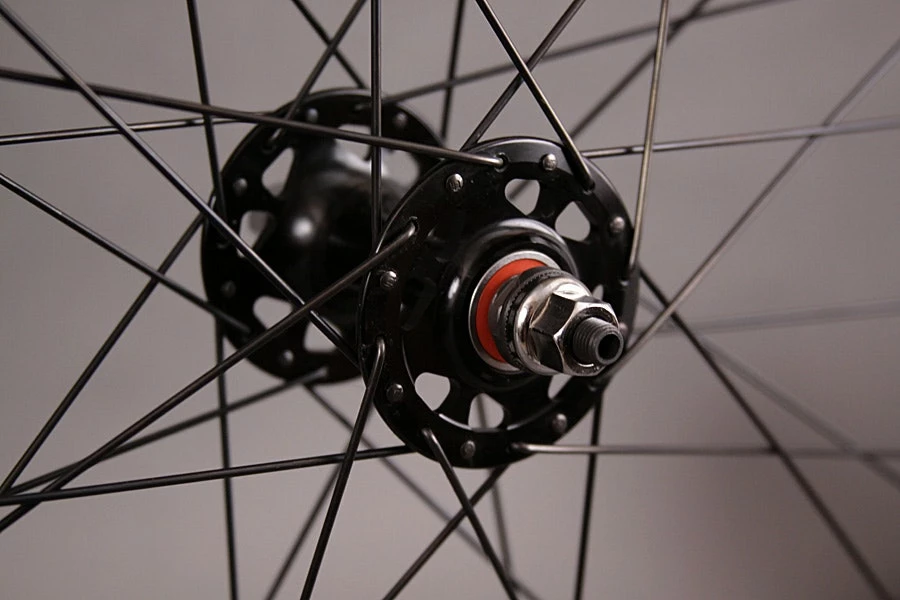 H Plus Son H + PLUS SON TB14 HARD ANO Black Forumula Track Fixed Gear Hubs Wheelset - Image 4