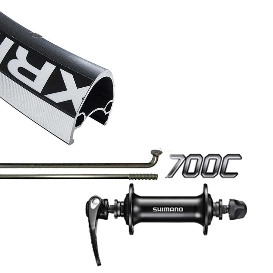 Other Wheel Shop, Alex AT470 Black/ Shimano HB-RS400, Wheel, Front, 700C / 622, Holes: 32, QR, 100mm, Rim