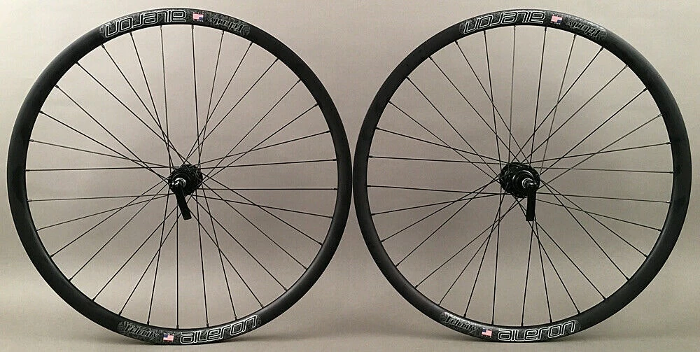 Velocity Aileron 700c Gravel CX Bike Wheels Tubeless Quick Release & Thru Axle