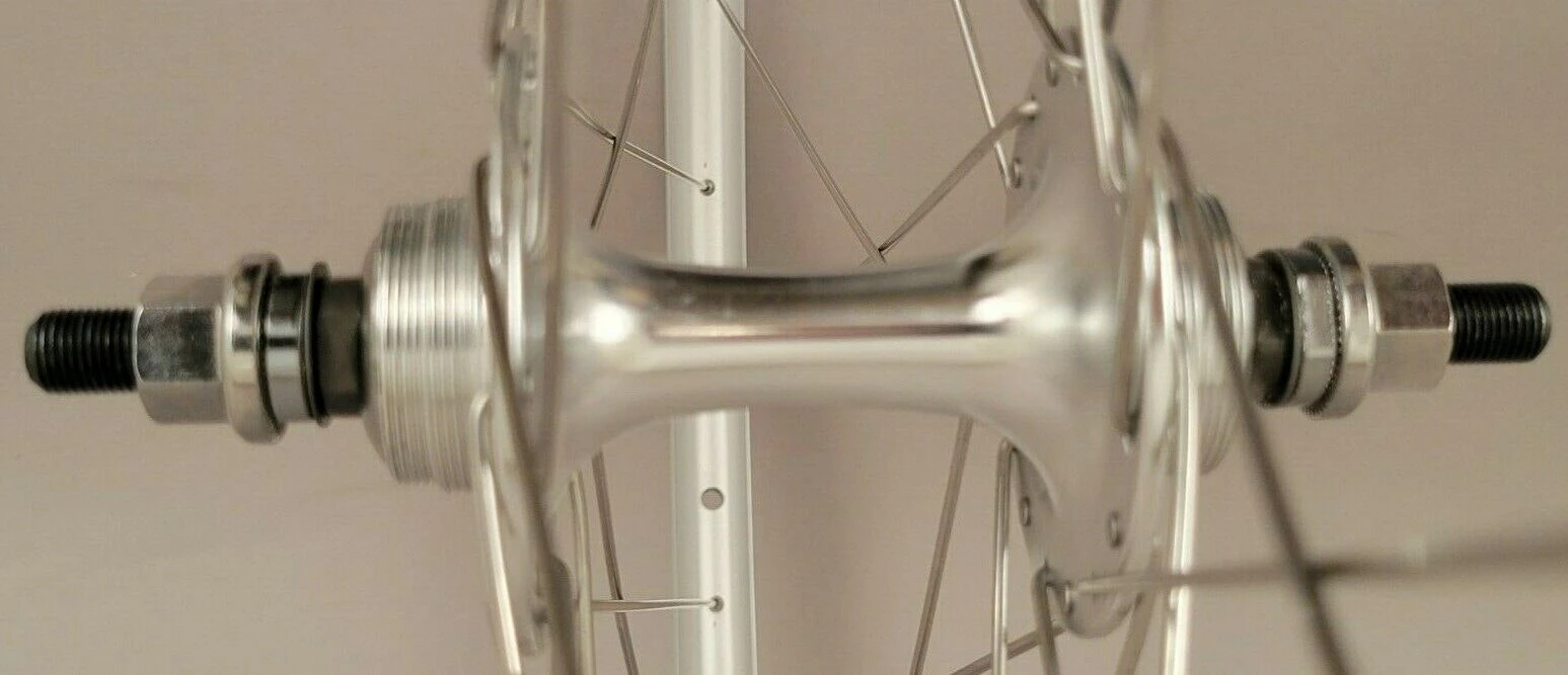 Alexrims Alex AT470 Silver Fixed Gear Track Bike Wheelset 32h Single Speed Formula Hubs - Image 5