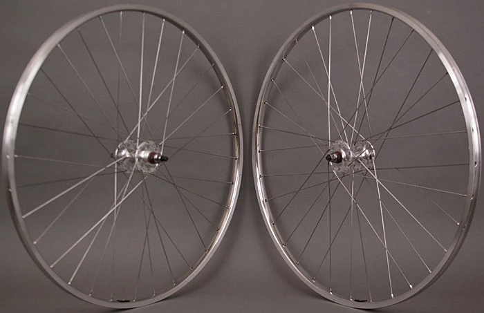 H Plus Son TB14 Silver Rims Fixed Gear Track Bike SingleSpeed Wheelset Wheels