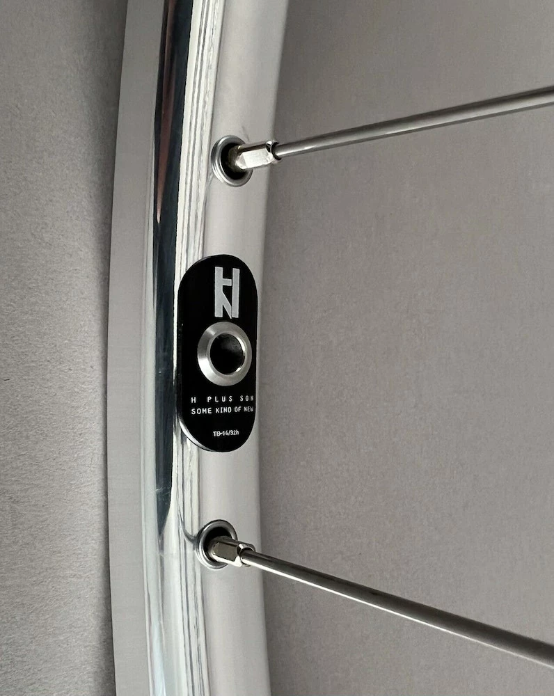 H Plus Son H + PLUS SON TB14 Silver MICHE Track Hubs Fixed Gear Wheels Wheelset FX/FX 32H - Image 3