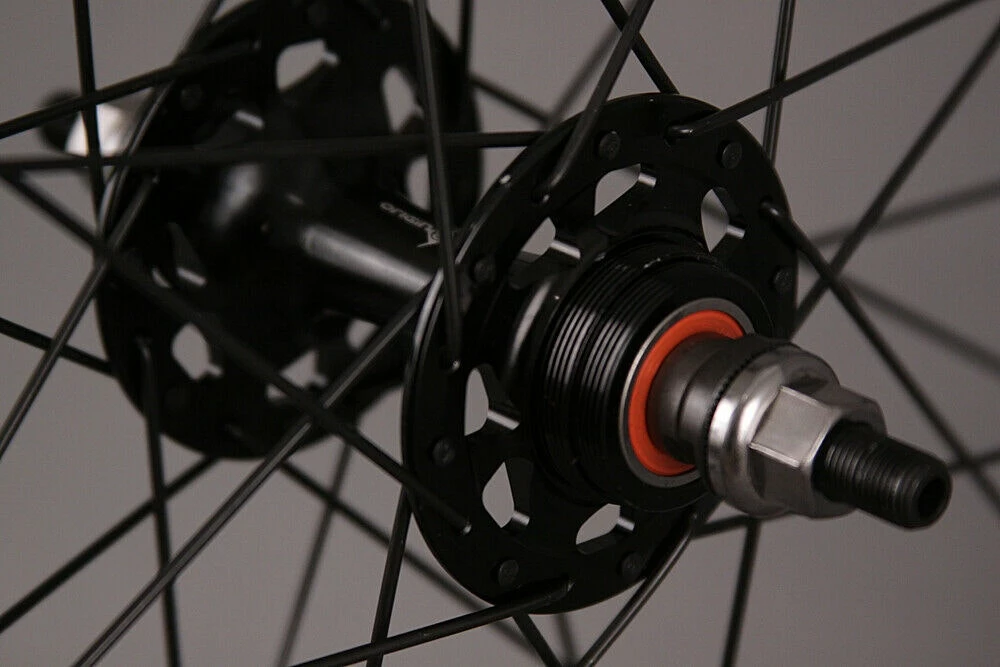 Origin-8 Fixed Gear Track Bike Wheelset 42mm Deep Aero Rims Formula Fx/Fx Hub All Black - Image 5