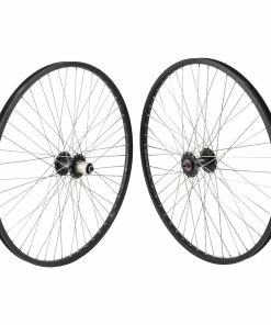 Sun Rims Sun CR18 26" MTB Mountain Bike Wheels Wheelset 48h Black 100-135mm Quick Release