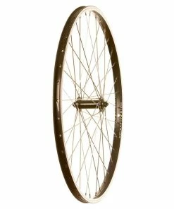 Other Wheel Shop, Alex DM18 Black/ Shimano Tourney HB-TX500 Black/ Stainless Silver 26, Wheel, : Rim, 26'' / 559, Front, Holes: 36H, QR, 100mm